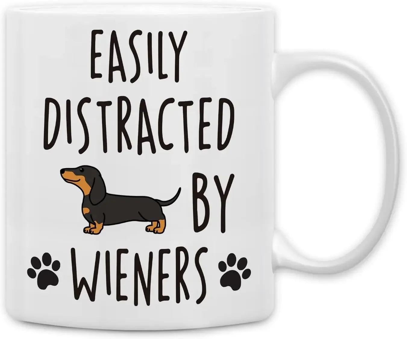 Dachshund Mug, Ceramic Cup, Gift Interesting Weiner Dog Cup Coffee Office Home 320ML_voghion.com