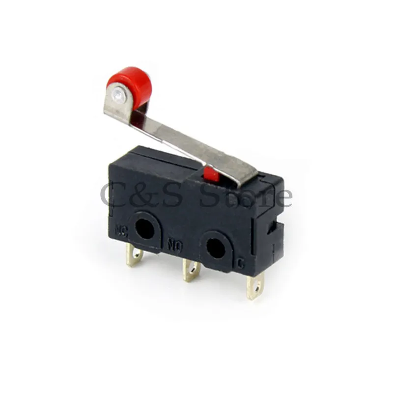 10 Pz Kw11 Mini Micro Finecorsa Rullo Leva Braccio Spdt Interruttore A Rullo Ad Azione A Scatto N/O N/C 5 A250Vac Kw11-3N Mini Microinterruttore