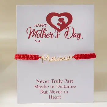 Handmade Braid String Letter Mama Bracelets 1