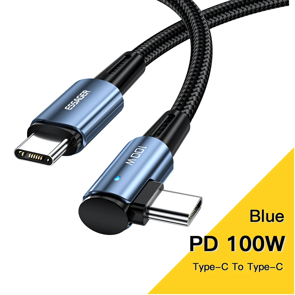 Essager 100W USB C To USB C Cable USB-C PD Fast Charging For iPhone 15 Pro Max iPad MacBook Pro Xiaomi Samsung Huawei P60