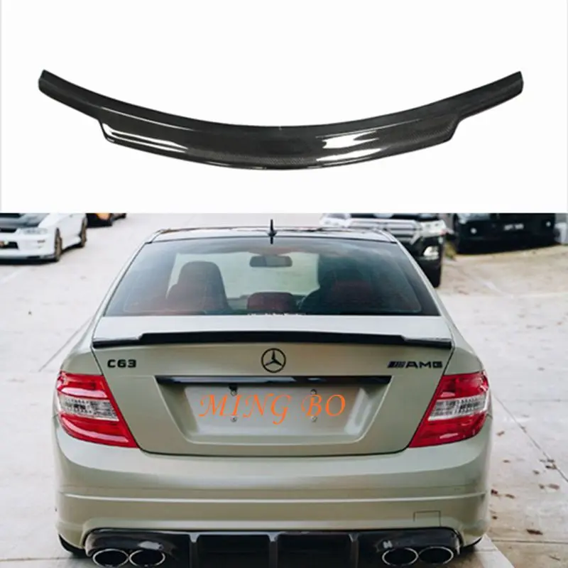 

FOR Mercedes-Benz C-Class W204 C204 2Door 4Door Coupe C74 Style Carbon Fiber Rear Spoiler Trunk Wing 2007-2014 FRP Forged car