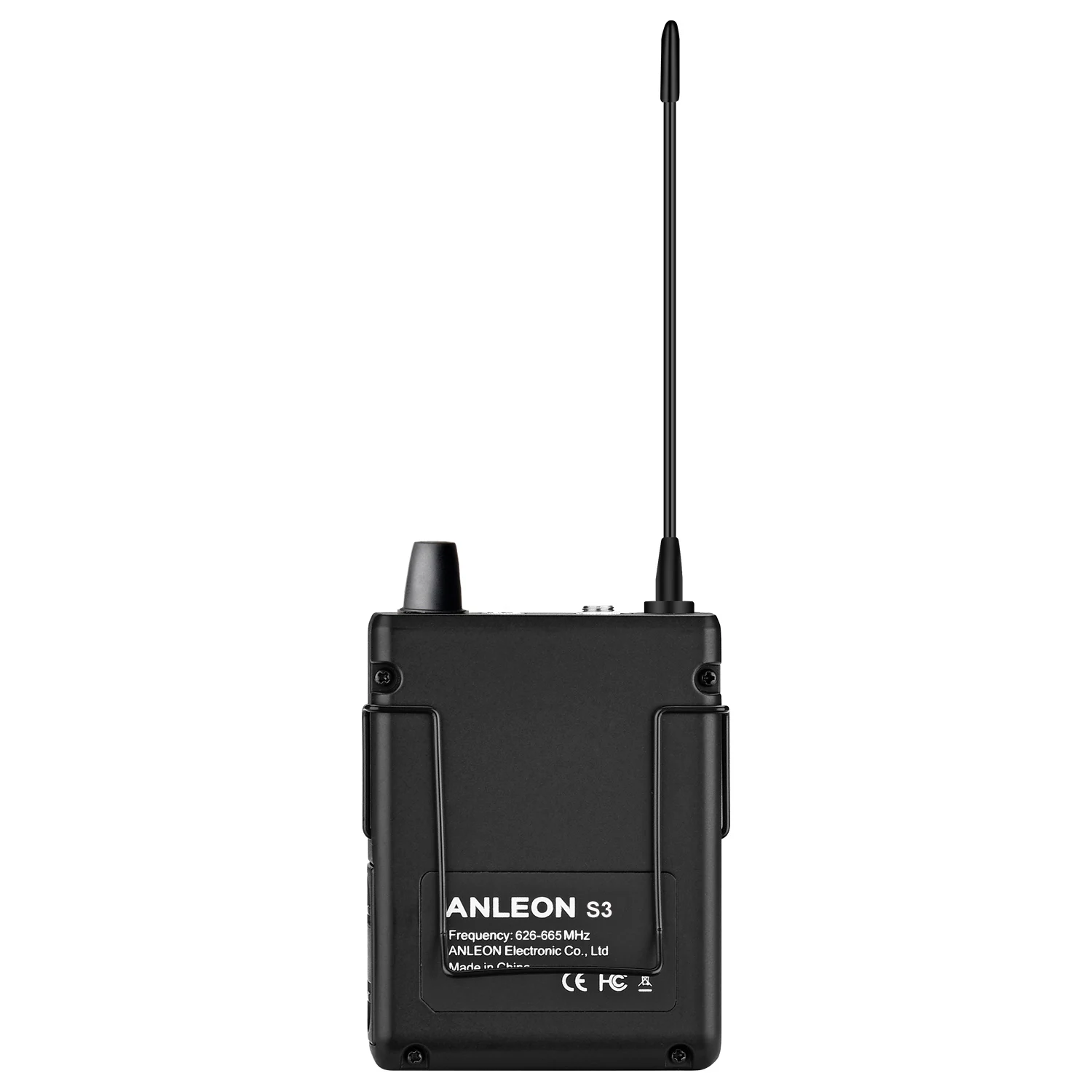 ANLEON S3 Wireless Receiver 830-866MHz/626-665 MHz/518-554MHz Frequency for In-Ear Monitor System Stage Body Pack with Earphones