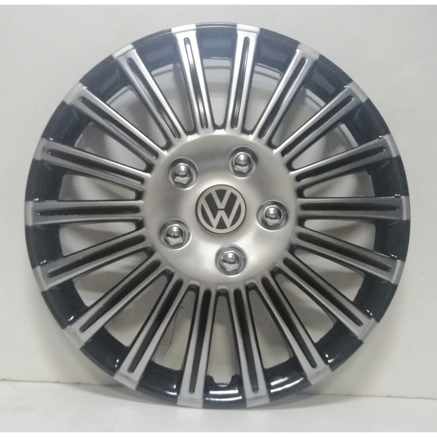 Volkswagen Wheel Cover Steel Looking 15 Inch Unbreakable 4 Pcs (1 Set