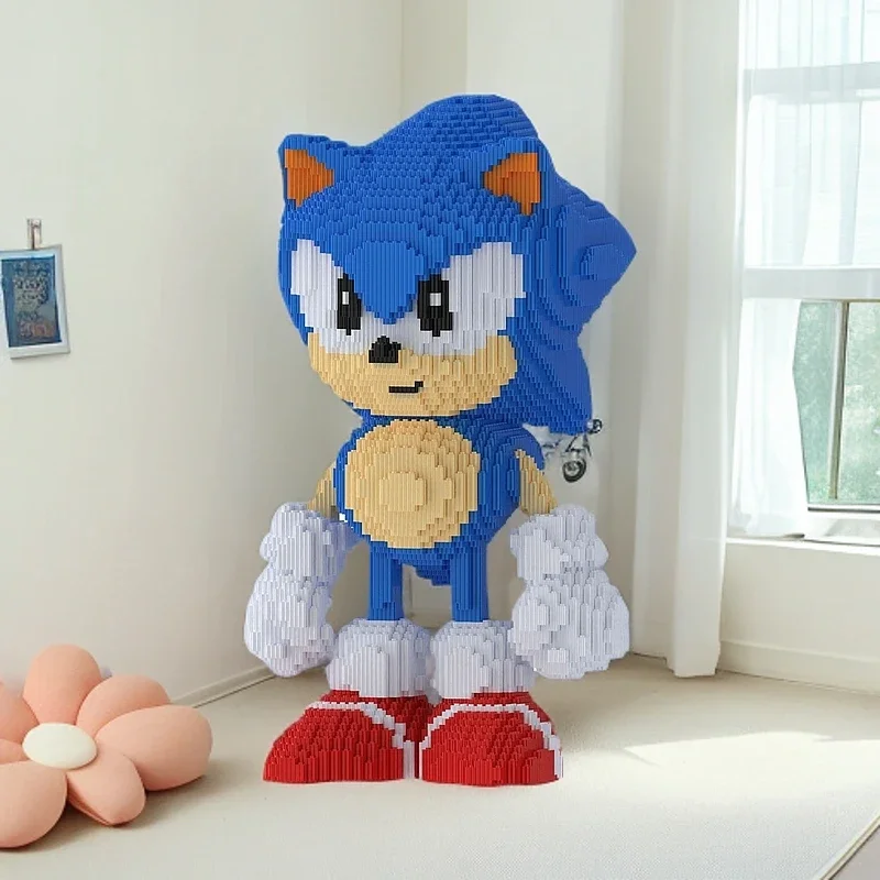 Sonic Building Blos Puzzle Adult Version Eonal Small Particle Assembly Toy for 6 to 2 Years Old Children And Adults