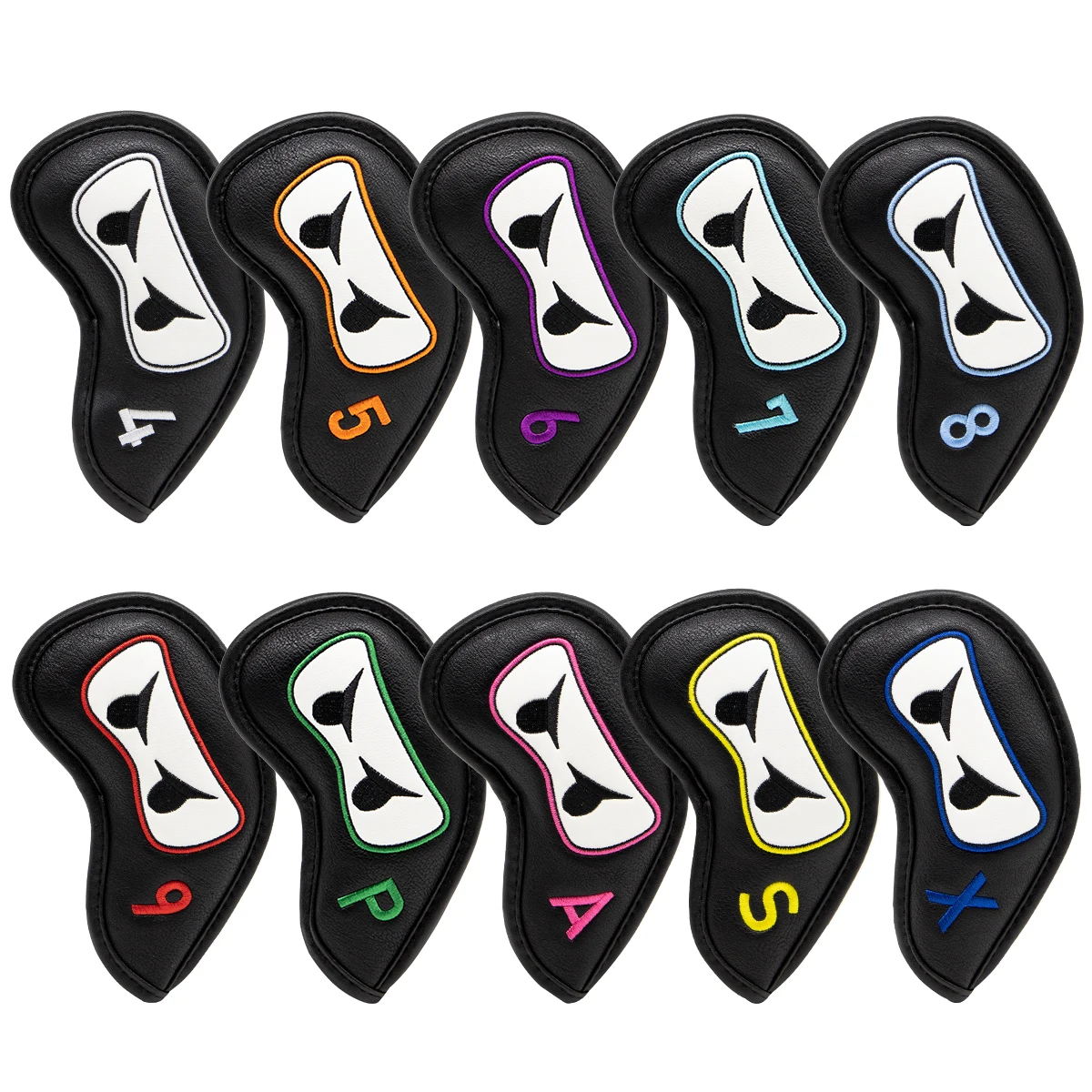 ゴルフクラブヘッドカバーセット Aliennana ブラック Ninja ドライバー