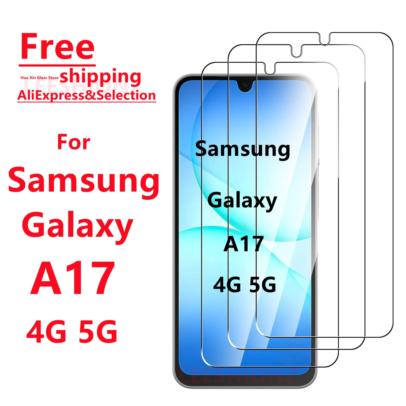 Displayschutzfolie aus gehärtetem Glas für Samsung Galaxy A26 A17 A16, 1 bis 4 Stück – Detail 1