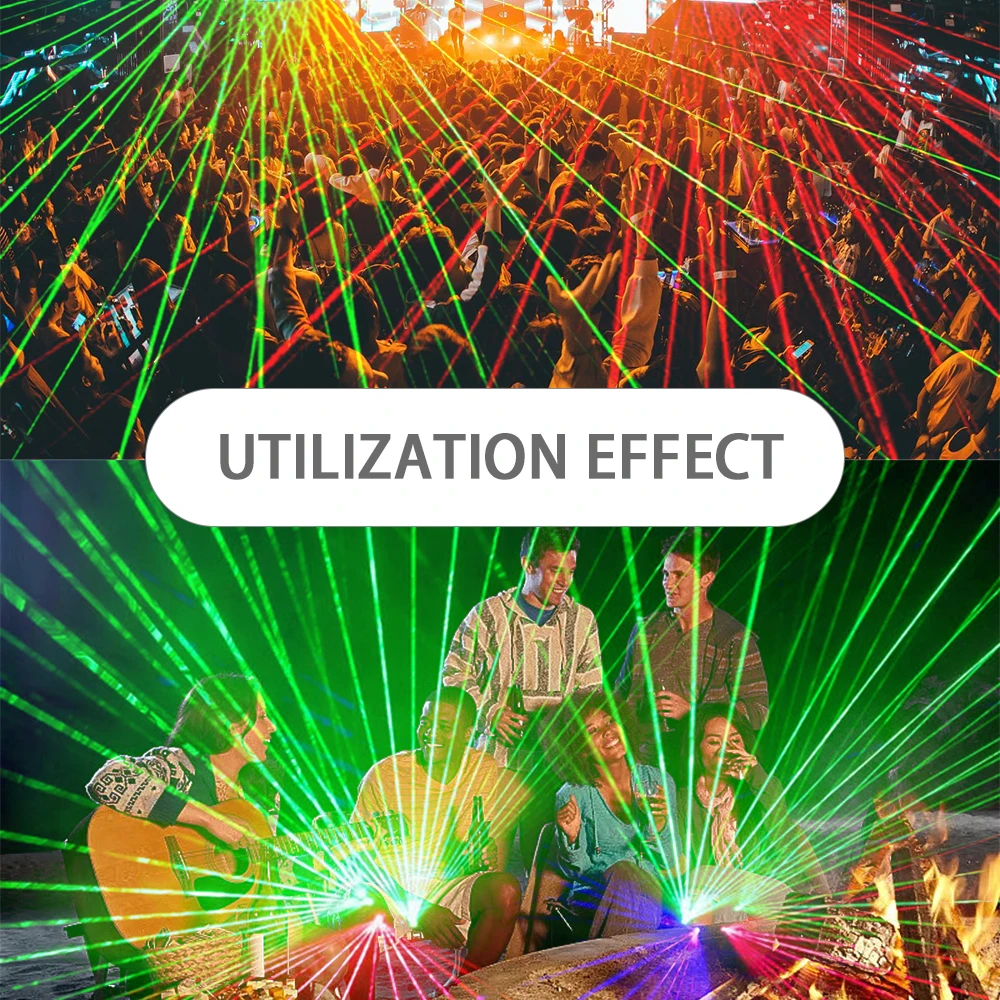 Rechargeable LED Laser Gloves for Stage Performance Lighting