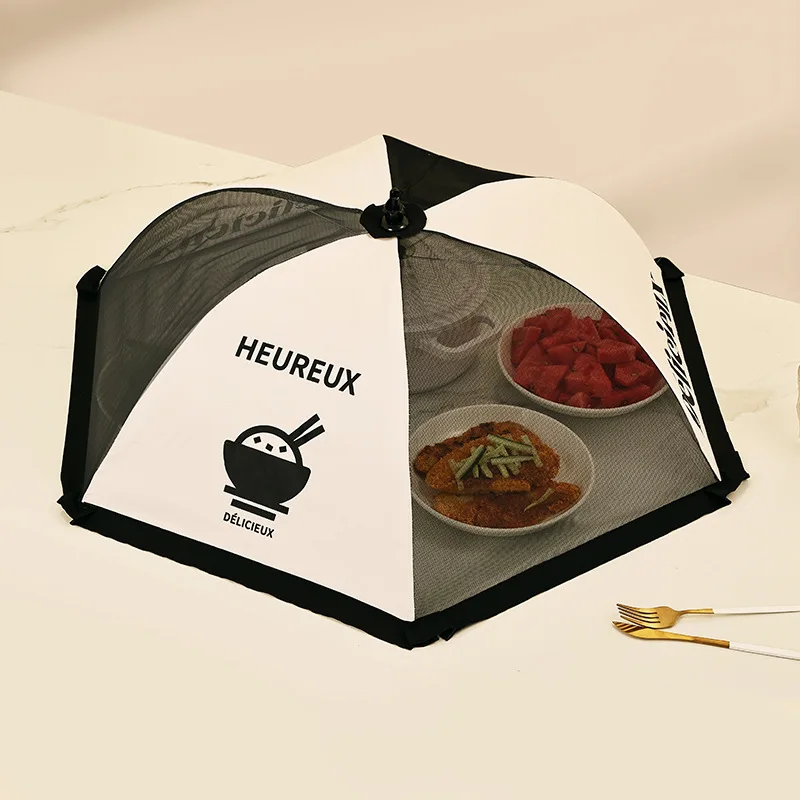 Foldable Dining Table Mesh Cover Food Covers Home Food Anti Fly Mosquito Tent Umbrella Picnic Protect Net Kitchen Accessories