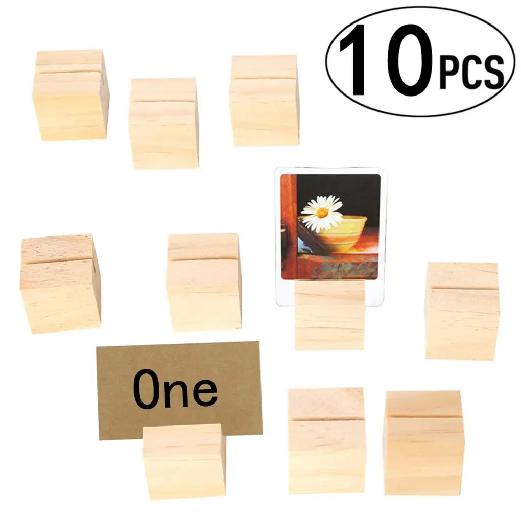 

10 шт., деревянные держатели для кредитных карт