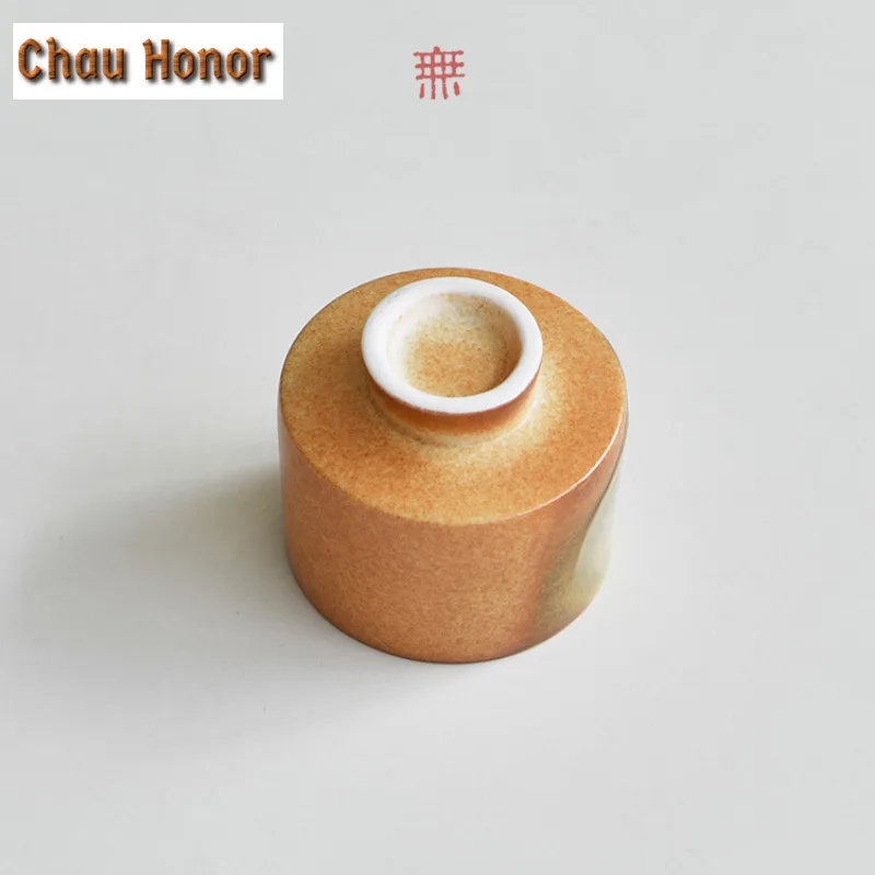 100ml Oracle Bone Coarse Pottery High Foot Teacup Ancient Tea Bowl Tea Cup Tea-tasting Personal Cup Jianzhan Master Cups Teaset