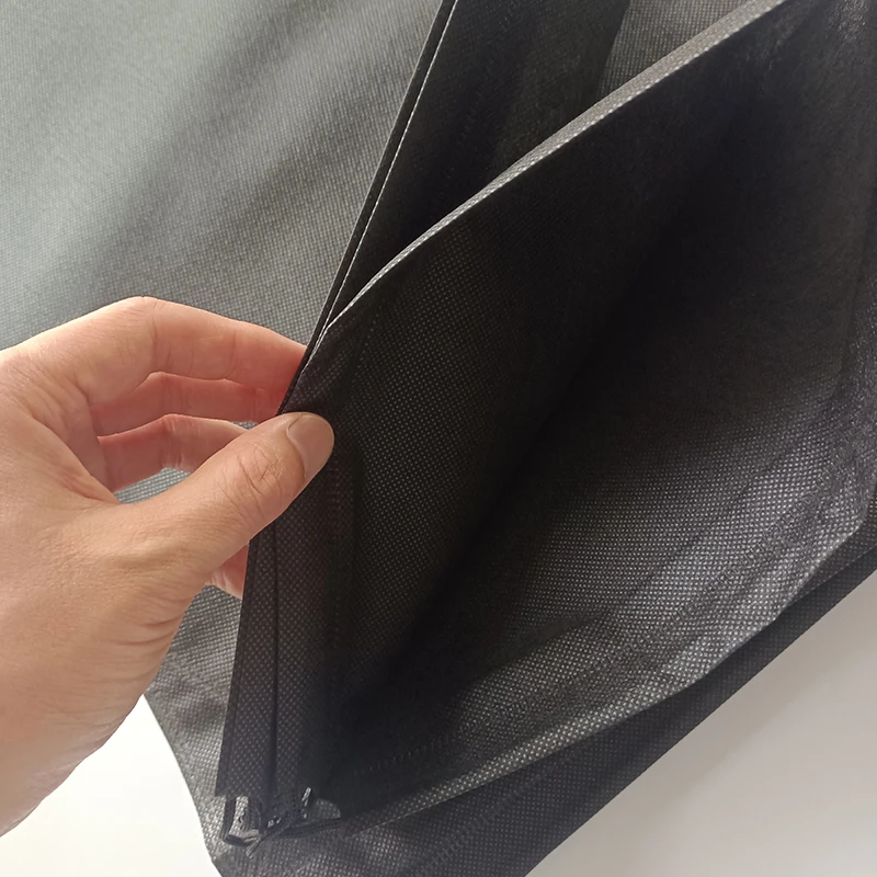 5Pcs/Set Shoes Storage Bags 30x40cm Travel Non-woven Fabric Dirty Clothes Black Storage Portable Tote Drawstring Dust Proof Bag 3