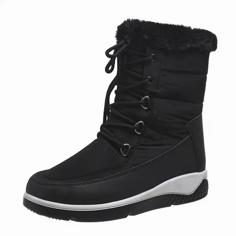 

2023 Women Boots Waterproof Winter Shoes Women Snow Boots Platform Warm Ankle Female Shoes Thick Fur Winter Boots Women Botas