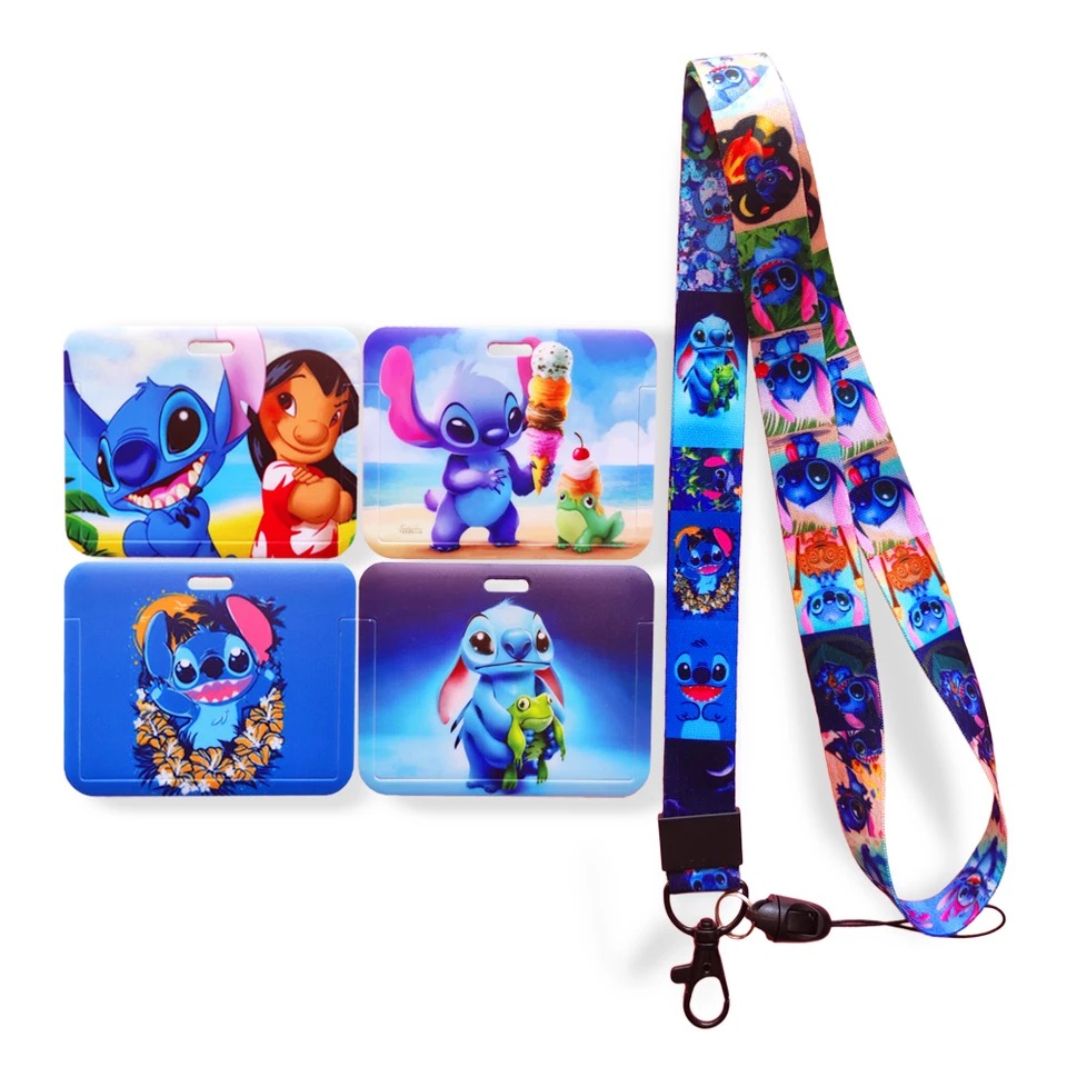 Porte-Cartes R47T7 Identification Card Holder Lilo & Stitch Campus Hanging  Neck Long Rope Card Cover Monsters University Card Protec - Cdiscount