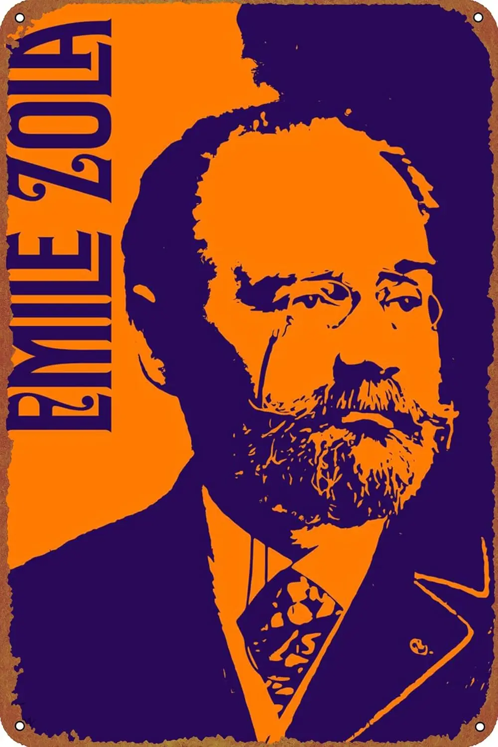 Emile Zola Poster Vintage Tin Sign for Bar Office Home Wall Decor Gift ...