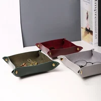 Storage Trays Square Tray for Jewelry Phone Coin Desktop  Box Sundries Bins Table Decoration Key Wallet  Decorative tray 2
