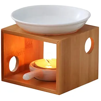 Bamboo Oil Burner Warmer 3