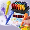 Washable Crayons Toddlers Drawing Crayons for Drawing and Crafts Colouring Pencil Kids Educational Drawing Painting Pens F19E 1