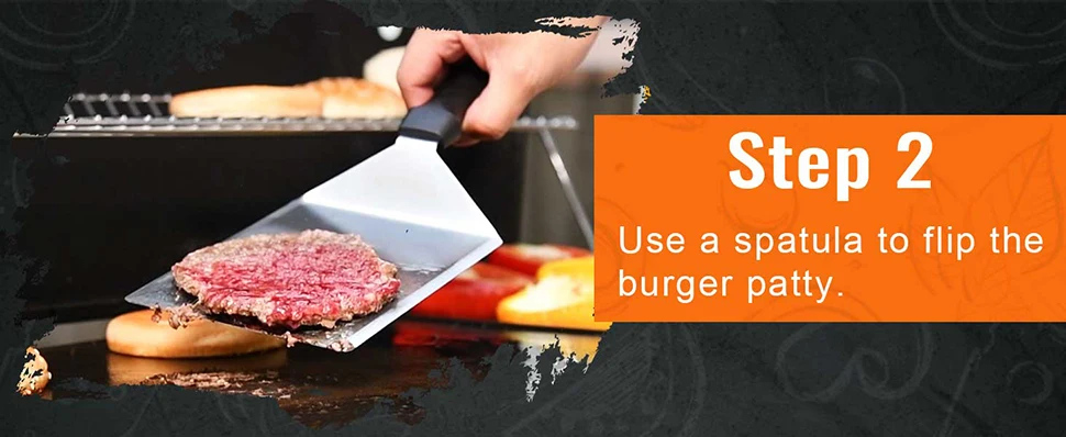 Stainless Steel Large Grill Spatula with Cutting Edges Tool for BBQ