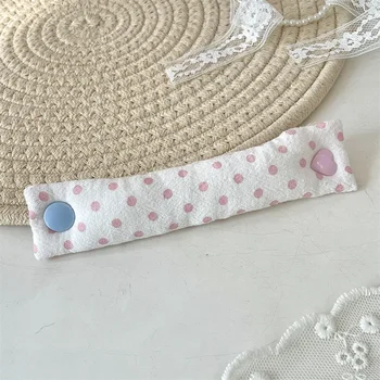 ผ้า Bowknot Grid Data Cable Tie INS ผ้าสายไฟ, น่ารักนํากลับมาใช้ใหม่สายรัดสําหรับหูฟัง/สายข้อมูล 13