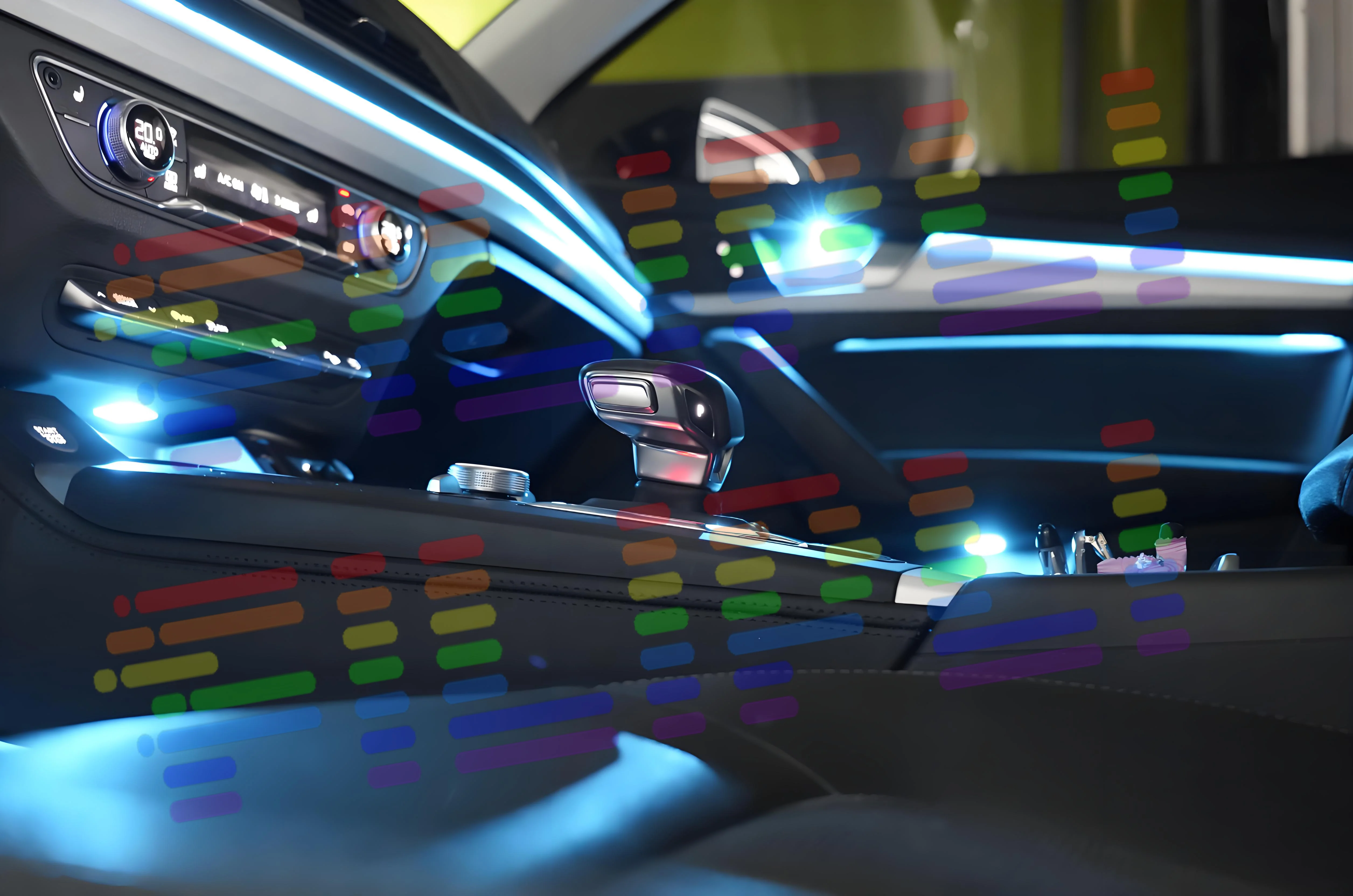 FILIPLI For VW Golf 6 Interior LED Strip with All 64Color Options Creation of Distinct Lighting Ambiences to Elevate Driving