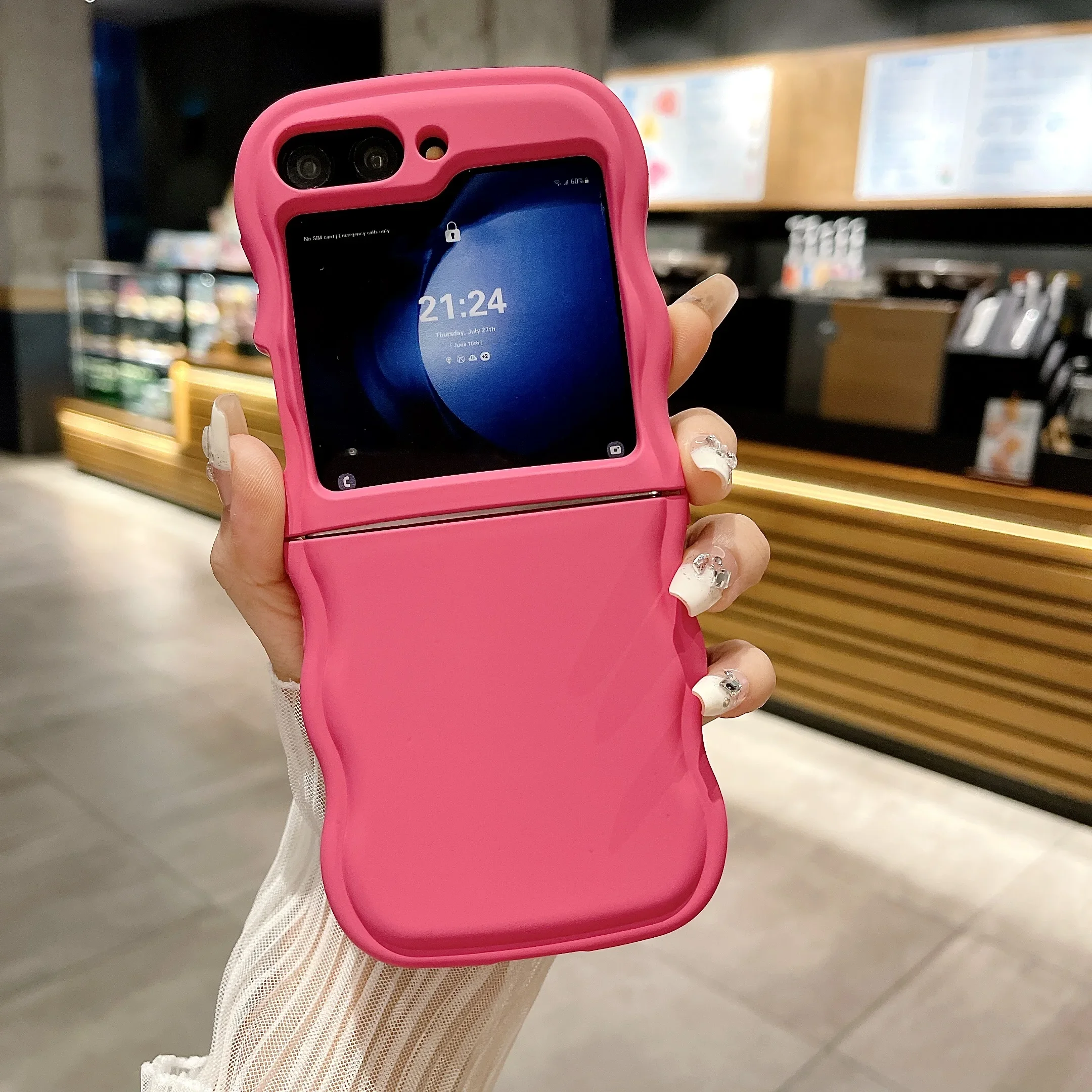 Big Wave Folding Case - Fashionable 2-Piece Protective Soft Cover