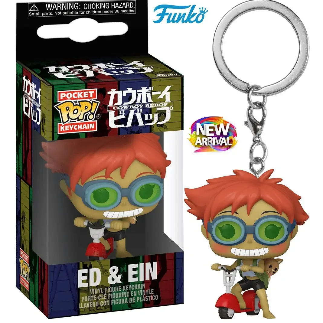 Funko Pop Pocket Pop Portachiavi Cowboy Ed Ed Ein Bebop Vinyl Figure Collection Model Toys Decorazioni Di Halloween Regali Per Bambini