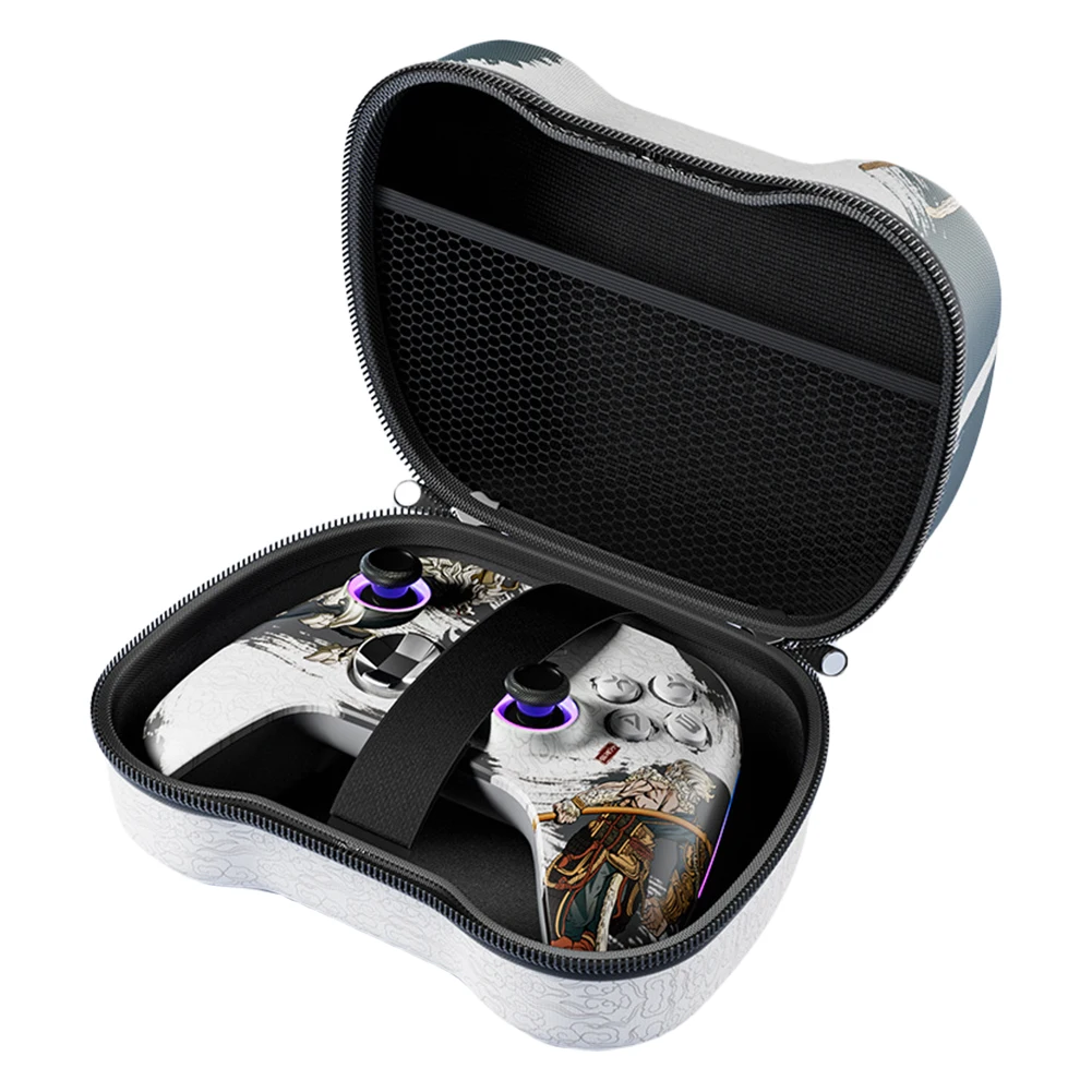 EVA Hard Travel Carrying Case Shockproof Handle Storage Box with Mesh Pocket Travel Case for Switch Pro/PS5/Xbox Game Controller