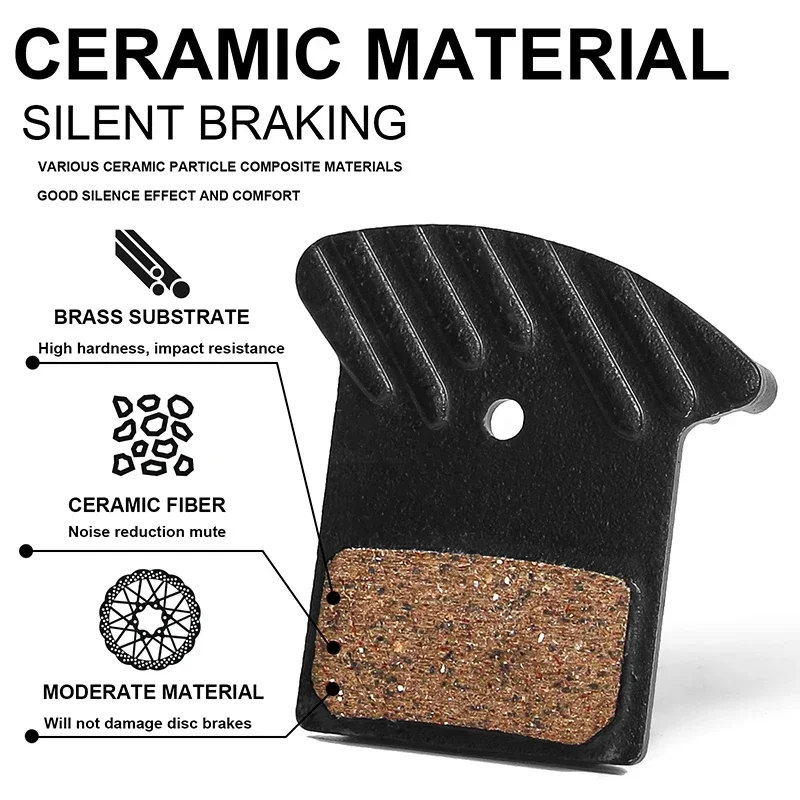 Mtb Brake Pad Heat Dissipation Bicycle Ceramic Brake Pads Nutt Hydraulic Oil Dis
