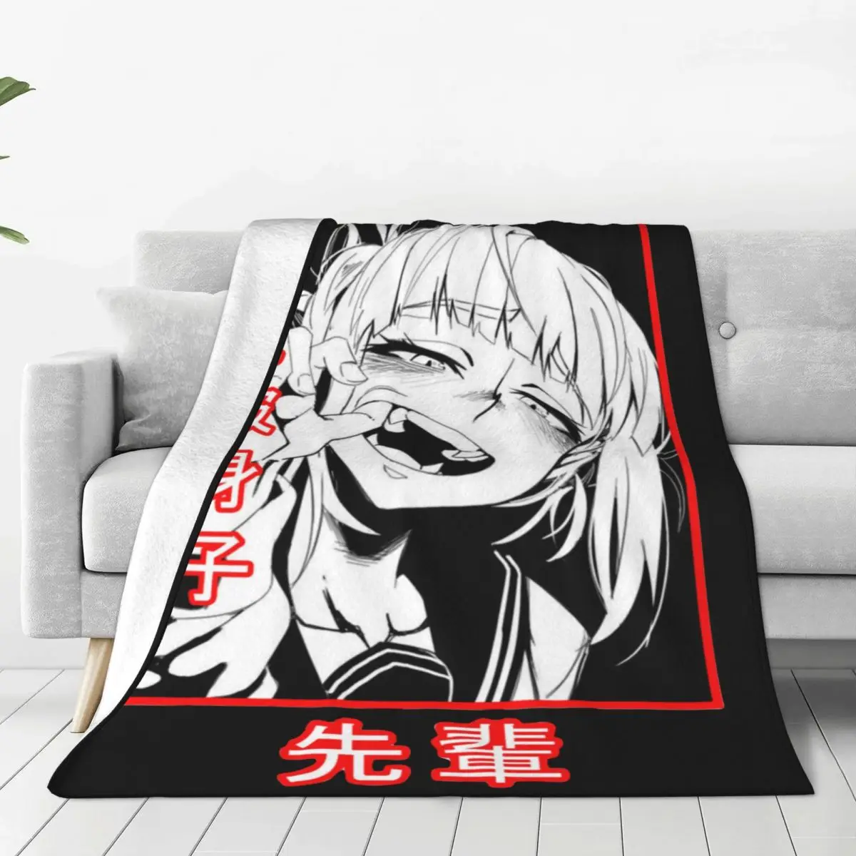 

Флисовое одеяло Toga Senpai, ультра-мягкое покрывало в стиле боку, с кондиционером, для дома и автомобиля