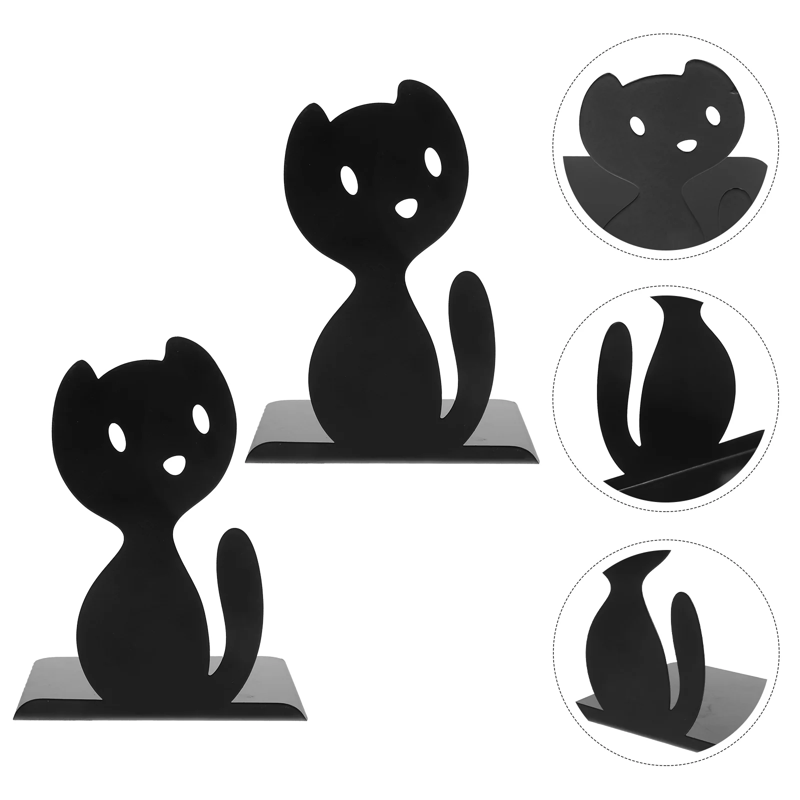 

2pcs Metal Bookends Bookends Animal Book Stands Desktop Bookends Decors