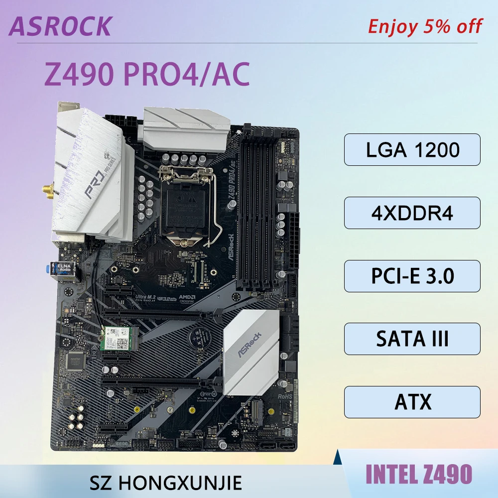 10th Gen Motherboard Asrock Z490 Pro4 ASRock Z490 Taichi
