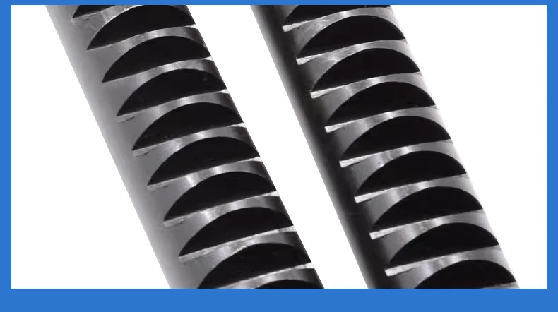 Rundes zylindrisches Gestell 1/1,5/2/2,5/3/4 Modul L = 1000 mm Hochpräzise nigrescenz schwarze harte Zähne für CNC-Getriebeteile – Detail 7