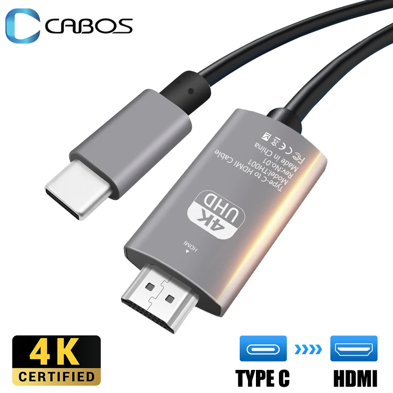 4K 30 Гц Кабель USB C к HDMI Кабель-адаптер Type Thunderbolt 3 для MacBook Samsung Galaxy S10 Huawei P30 Pro Xiaomi |