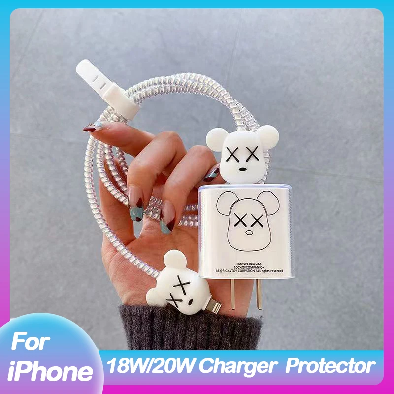 Cute-Violent-Bear-USB-Cable-Protection-Shell-For-iphone-18-20W-US ...