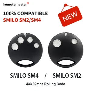 Compatible with SMILO SM2 SM4 Garage Remote Control  Rolling Code Gate OpenerKey Transmitter 4 Channel 433.92 MHz remote control