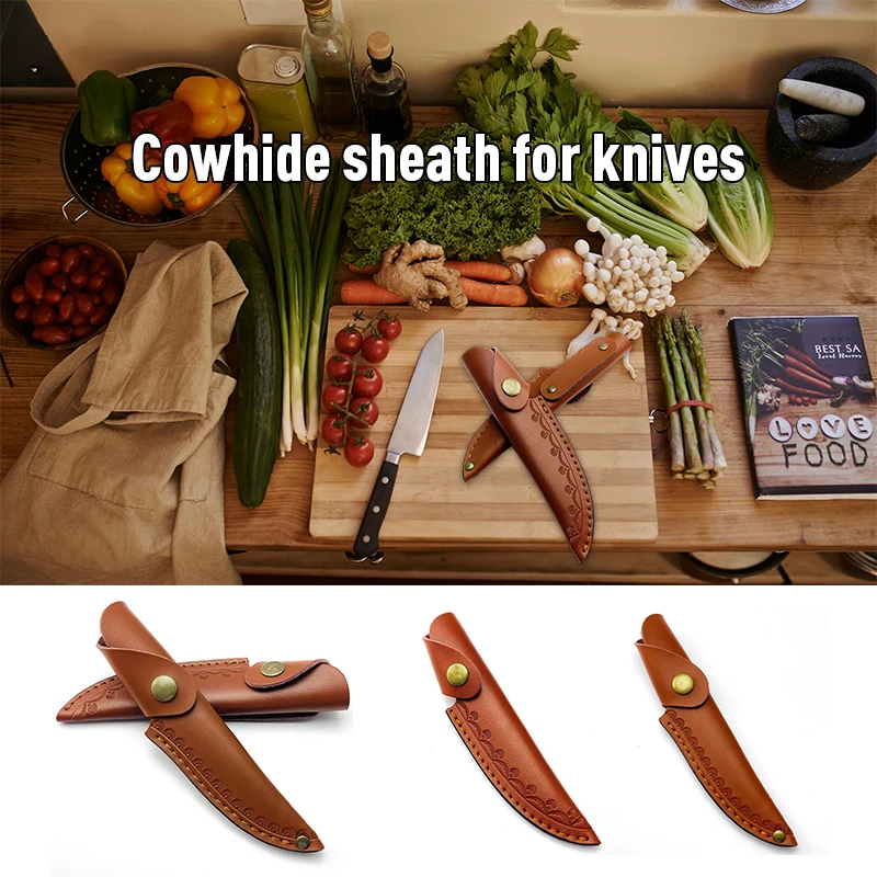 

Straight Knife Sheath Leather Sheath Knife Cover Leather Belt Camp Outdoor Belt Loop Hunt Multi Holster Carry Sheath Scabbard