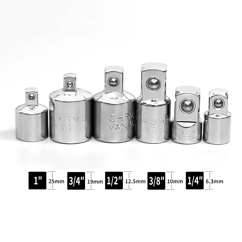 

1pc Ratchet Wrench Socket Converter Sleeve Head Adapter 1/4 3/8 1/2 Inch (Female To Male)Drive Spanner Converter Wrench Adapter