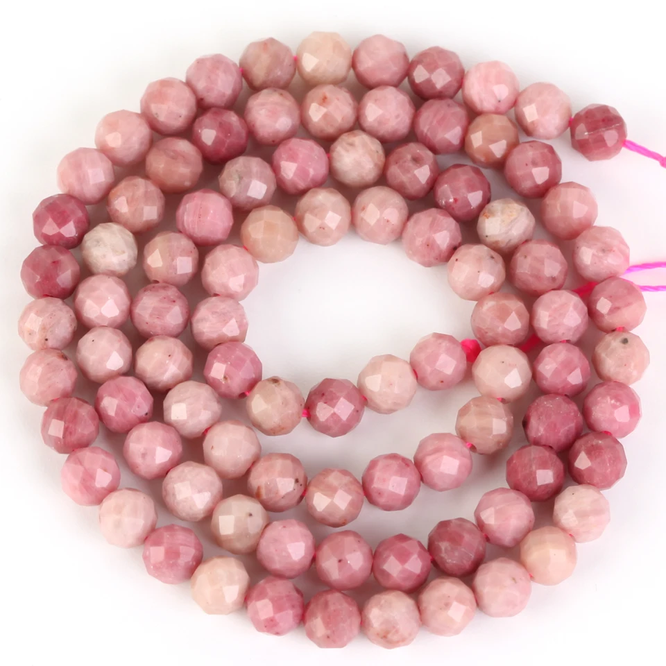 Perline rotonde di pietra naturale genuina argentina rodone malache ossidiana smeraldo per la creazione di gioielli accessori per braccialetti fai da te  36