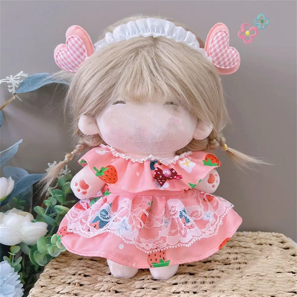 Multicolor Doll Clothes Set Maid Attire Dress Suit