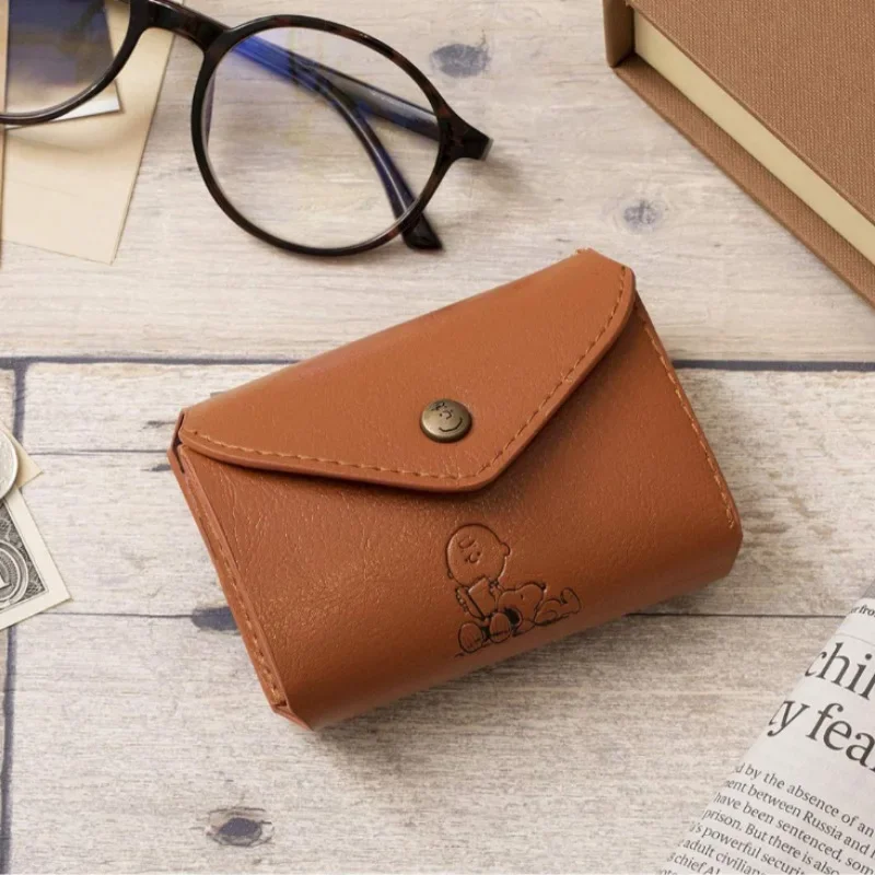 Women Short Wallet Small Fashion Snoopys Cartoon Leather Purse Ladies Card Bag for Women Clutch Female Purse Money Clip Wallet 3