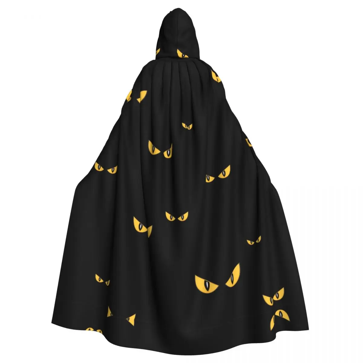 

Adult Vampire Cape Hooded Robe Strange Scary Eyes In The Dark Halloween Cloak Full Length Cosplay