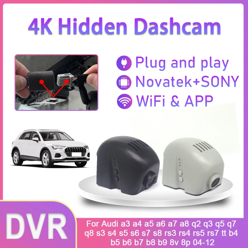 

4K Dash Cam Car DVR For Audi a3 a4 a5 a6 a7 a8 q2 q3 q5 q7 q8 s3 s4 s5 s6 s7 s8 rs3 rs4 rs5 rs7 tt b4 b5 b6 b7 b8 b9 8v 8p 04-12