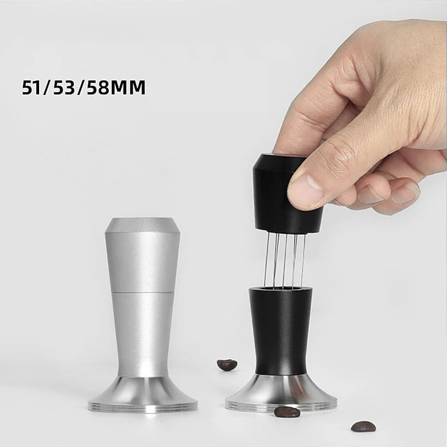 51MM 2 in 1 Coffee Distributor Tamper Espresso Stirrer Distribution WDT  Tool Coffee Needle Tamper Coffee Accessories