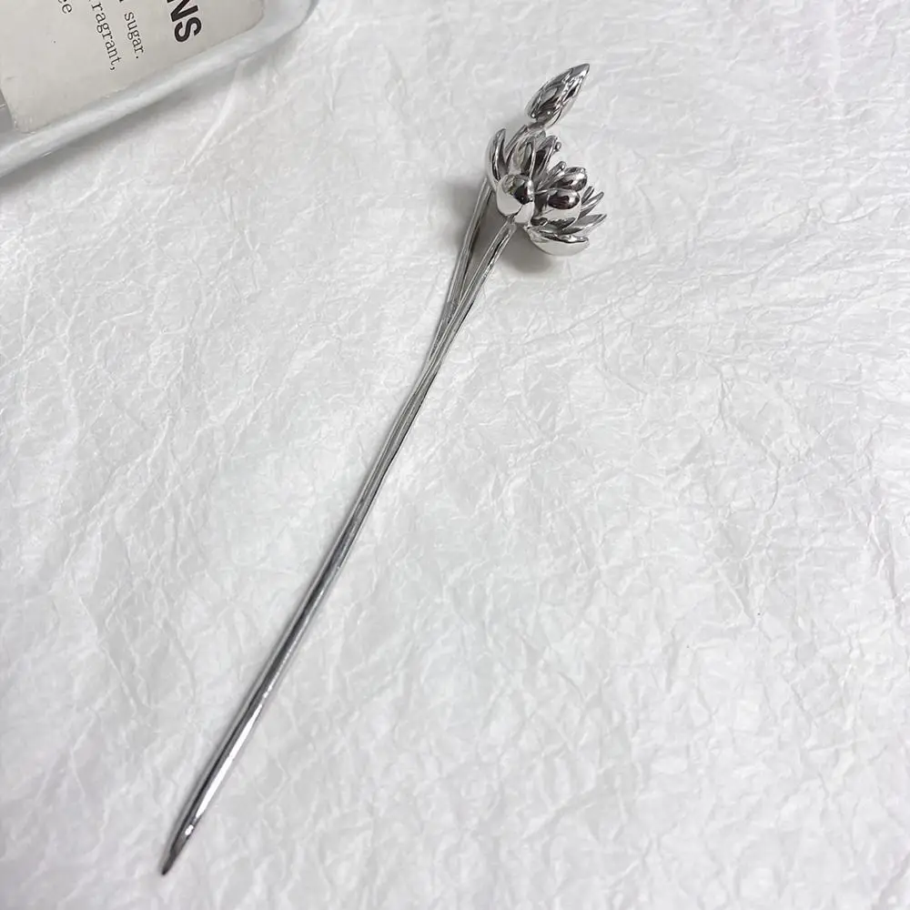 Antike Perlen Blumen Haarnadel Chinesischer Stil Metall Stab_voghion.com