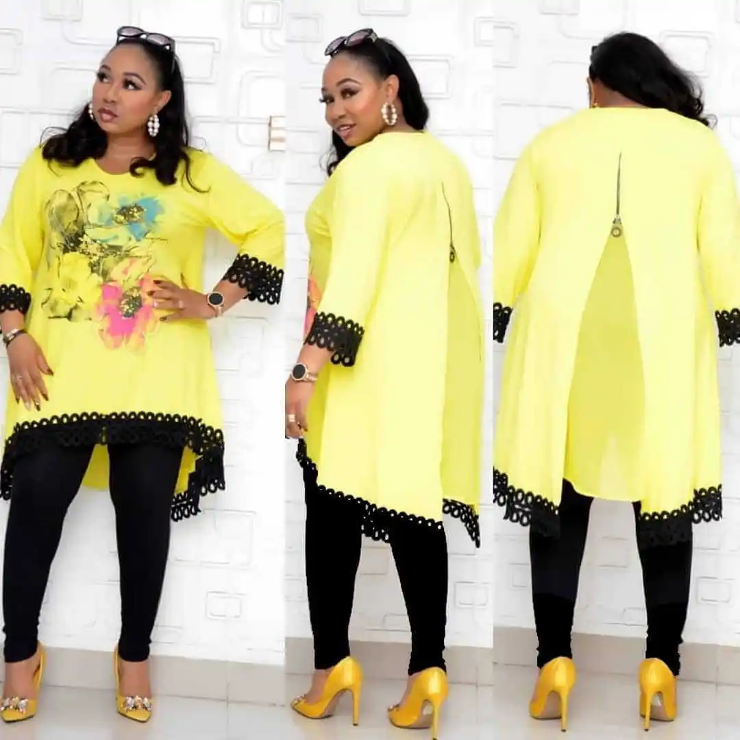 Mayata African Dresses for Women 2022 News Top Pants Suit Dashiki Print Ladies Clothes Robe Africaine Bazin Fashion 