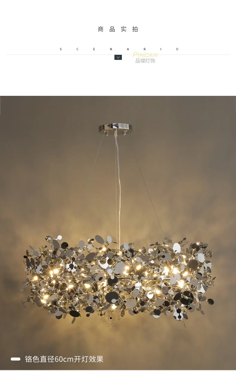 Chandelier - Modern LED Chrome Lamp