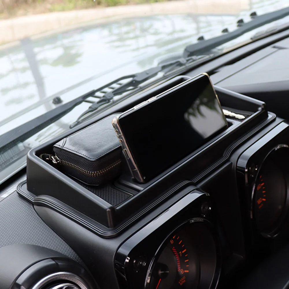 Für Suzuki Jimny 2019 2020 2021 2022 2023 JB64 JB74 Auto Center Konsole Dashboard Lagerung Box Telefon Halterung Innen zubehör – Detail 5