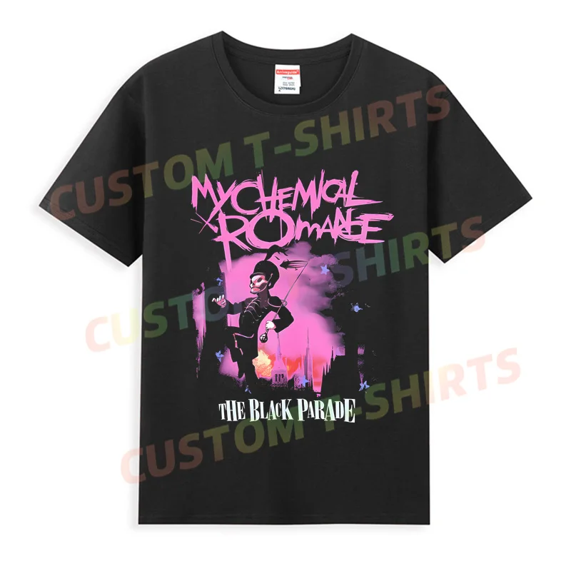 2024 Hot Sale Summer 100% Cotton My Chemical Romance T Shirt Men MCR Parade March Rock Band Official Hip Hop Streetwear T-shirt