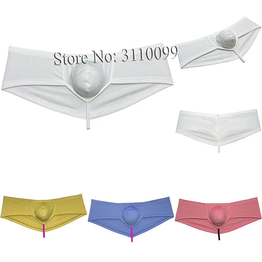 

Men's 1/2 Bottoms Briefs Hip Hop Boxer Pouch Bikini Underwear