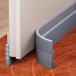 Universal Under Door Draft Stopper for Noise and Dust Insulation (GRAY - 1.1 meters)